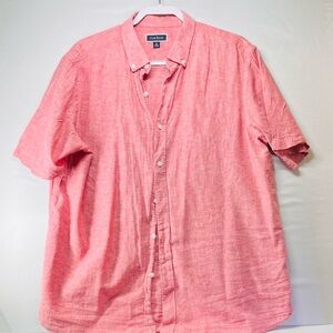 Club Room Men's Pink Casual Button Down Shirt